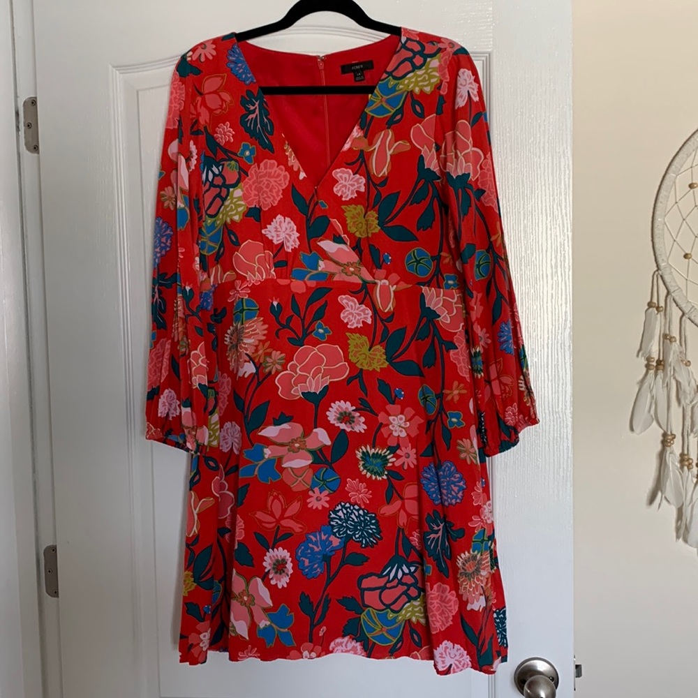 J crew floral dress